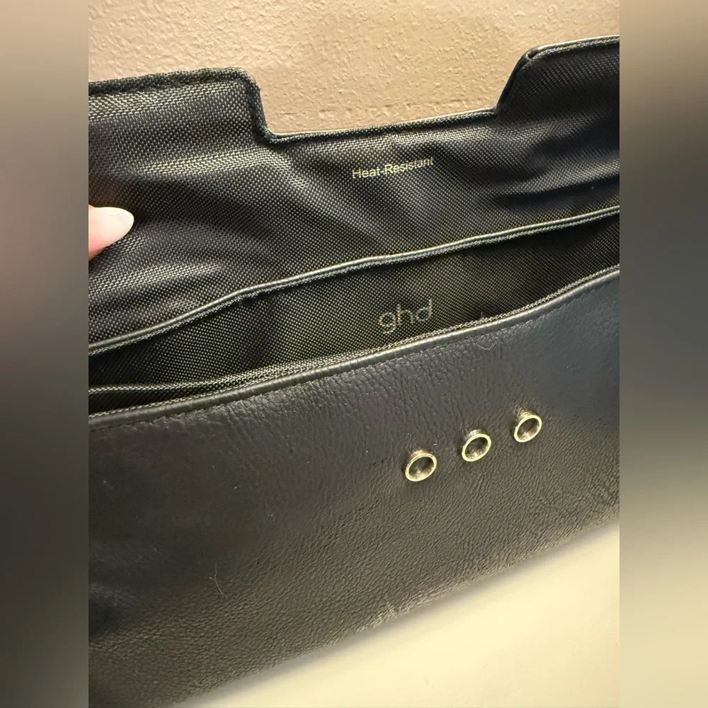 GHD Heat Resistant Styler Travel Bag Black Clutch never used - Picture 4 of 5